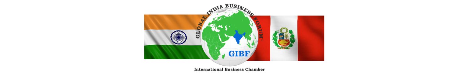 India  Peru Business and Cultural Council and GIBF logo 